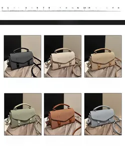 Selection of large capacity flap crossbody bags in six essential neutral colors
