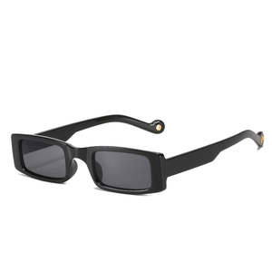 Vintage Rectangle Sunglasses For Women Men Square Frame UV400 Protection Retro Y2K Style PC AC Material Trendy Eyewear