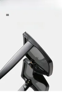 Close-up of lightweight glossy black frame and flexible hinge detail on sun glasses