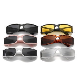 Wrap-around cycling sunglasses in six colors with streamlined frame for outdoor sports