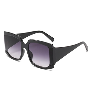 Lunettes De Soleil Carrées Surdimensionnées Mode Pour Femmes Rétro Monture Épaisse UV400 Verres Dégradés Tendance