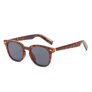 Lunettes De Soleil Rétro Carrées Protection UV400 Mode Matériau PC Charnière Métallique Voyage Extérieur Femmes