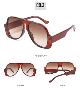 Multi-angle view of vintage oversized tortoiseshell sunglasses with brown gradient lenses