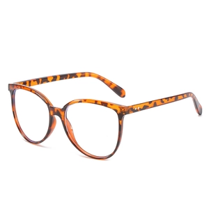 Cat Eye Anti Blue Light Glasses Frames PC Large Oversized Fashion Optical Eyewear For Women