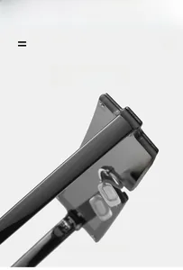 Detail view of high-elasticity hinges and polished frame texture on square sunglasses