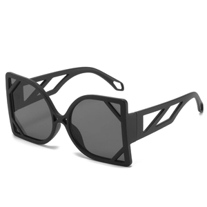 Occhiali Da Sole Quadrati Oversize Montatura In PC Svuotata Geometrica Protezione UV400 Occhiali Retro Di Tendenza