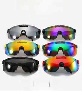 Multiple polarized sports sunglasses in various lens colors with waterproof features