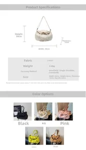 Detail guide showing 38x30x14cm size and lightweight 0.16kg canvas drawstring bag specs