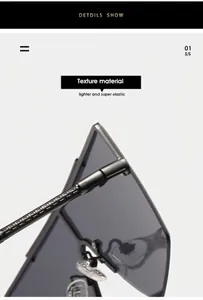 Détails des branches de lunettes gris anthracite avec rainures et charnières