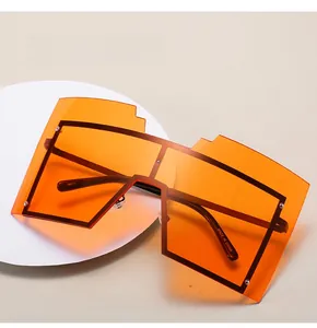 Détail des lunettes de soleil géométriques montrant la branche en métal et le code 96314