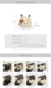 Detailed technical chart showing tote bag sizes, materials and various color options