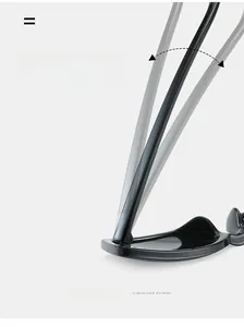 Détail de la charnière métallique durable de ces lunettes de soleil vintage étroites