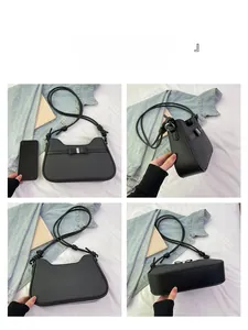 Black crossbody bag with bow detail and wavy top, featuring 4-way multi-angle product views