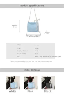 Detailed dimension guide and specifications for the stylish canvas tote bag