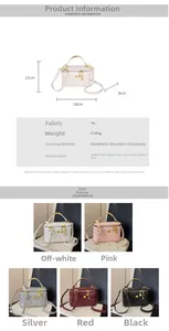 Détails des mini sacs boîte à motif serpent en cinq couleurs avec finitions dorées chic