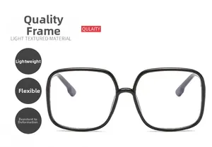 Macro detail of lightweight flexible black square glasses frame with shape retention