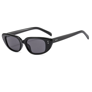 Vintage Cat Eye Sonnenbrille Eckiger PC Rahmen AC Linse UV400 Schutz Mode Brille Für Damen Herren Reise Party