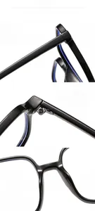 Detailansicht der Brille mit Metallscharnieren, Nasenpads und glatten Bügeln für Komfort