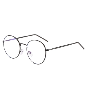 Retro Round Metal Frame Anti Blue Light Glasses Fashion Lightweight Clear Lens Eyewear For Men Women Vintage Style