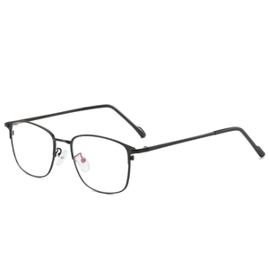 Square Glasses Frame Metal Anti Blue Light Business Fashion Eyewear For Men And Women Lightweight Optical Spectacles