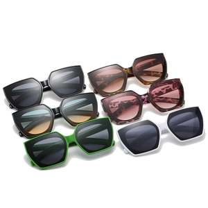 Sechser-Set trendige Oversize-Cat-Eye-Sonnenbrillen in verschiedenen Farben