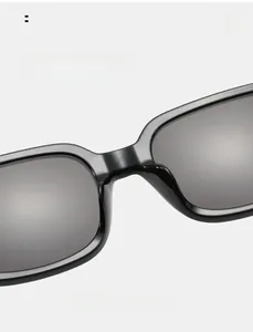 Detail of integrated nose pads on black square frame sunglasses for pressure-free comfort