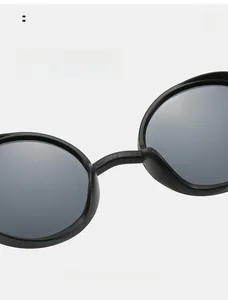 Close-up of comfortable nose pads on black steampunk sunglasses for a secure fit