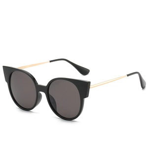 Lunettes De Soleil Oeil De Chat Pour Femmes Monture PC Surdimensionnée Branches En Métal Protection UV400 Rétro Mode Extérieur