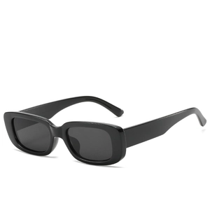 Retro Rectangle Sunglasses PC Frame AC Lens UV400 Protection Chunky Square Eyewear For Men Women