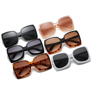 Oversized trendy square sunglasses collection in various colors with thick frames