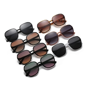 Chic oversized square sunglasses for women in 8 colors including black and leopard print