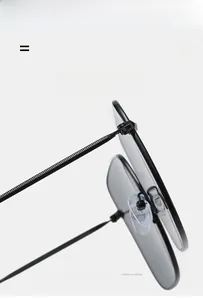 Detail view of black square metal sunglasses featuring premium hinges and silicone nose pads