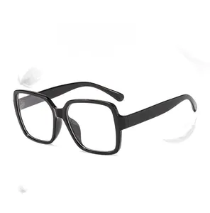 Lightweight black square frame glasses shown with feathers to emphasize comfort
