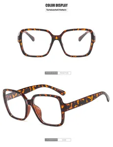 Front and 45-degree side views of classic tortoise shell square frame fashion glasses