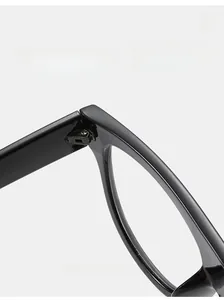 Detail of high-quality metal hinge and durable frame of retro style sunglasses