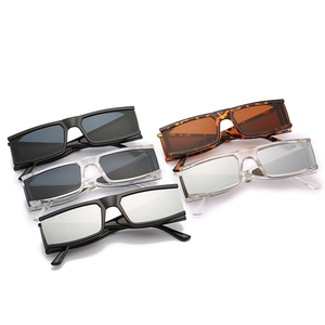 Lot de lunettes de soleil rectangulaires rétro à sommet plat en noir, écaille et miroir