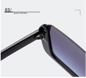 Detailansicht verstärkter Metallscharniere und Nieten an Oversized-Sonnenbrillen