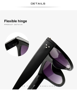 Vue détaillée de la charnière à ressort flexible et de la monture noire de ces lunettes