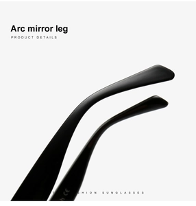 Vue macro des branches courbées ergonomiques de lunettes de soleil noires avec logo CE