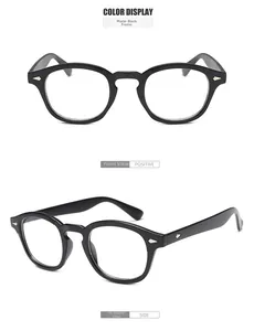 Matte black Boston frame glasses with silver arrow rivets shown from multiple angles
