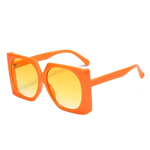 Occhiali Da Sole Quadrati Oversize Moda Retro Grande Montatura In Plastica Protezione UV Lenti Sfumate Hip Hop Unisex
