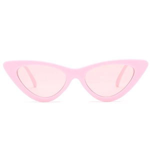 Lunettes De Soleil Yeux De Chat Triangle Vintage Protection UV400 Monture PC Verre AC Rétro Hip Hop Streetwear Mode