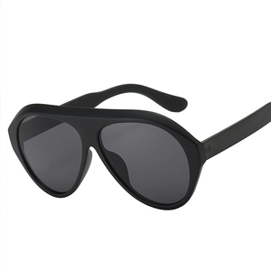Oversized Square Sunglasses PC Frame AC Lens UV400 Protection Retro Fashion Pilot Shield Eyewear Unisex