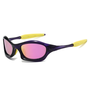 Lunettes De Soleil Sport Monture PC Verre Coloré Protection UV400 Coupe-vent Cyclisme Randonnée Punk Street Style Y2K Unisexe