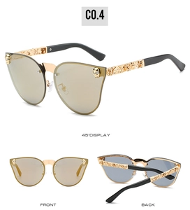 Lunettes gothiques avec sculpture de crâne et détails en filigrane sur les branches