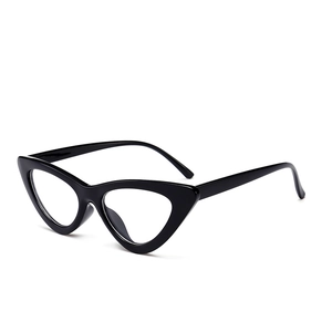 Fashion Cat Eye Anti-Blue Light Glasses Retro PC Frame AC Lens Decorative Eyewear Trendy Triangle Shape For Women