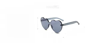 Spécifications de taille et infos matériaux pour lunettes de soleil cœur sans bord