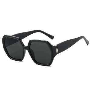 Occhiali Da Sole Esagonali Montatura Grande Policarbonato UV400 Polarizzato Retro Moda Per Donne Uomini Polygon Shades