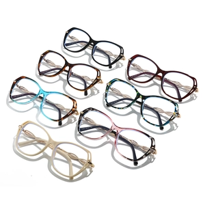 Modern butterfly metal glasses frames in multiple colors with spiral twist temples