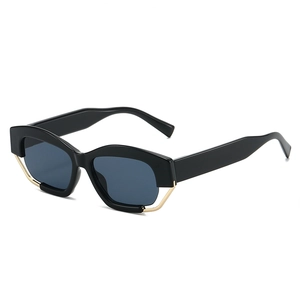 Sunglasses Geometric Large Polygon Frame UV400 PC Metal Trendy Fashion Retro Hip Hop Eyewear For Men Women
